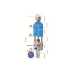 Van phân phối bơm keo Thimble chính xác Đai ốc điều chỉnh tốt TLVSP-2121-2 - Ảnh 2