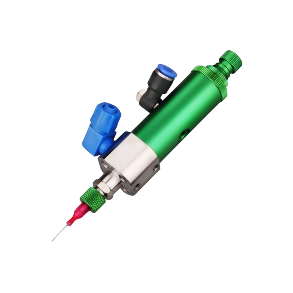 Hệ thống tự động hóa sử dụng van định lượng keo thimble trong quy trình lắp ráp điện tử
