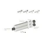 AB 050-10-10-02  hộp đựng keo AB tỉ lệ 10:1, dung tích 50mL - Sulzer MIXPAC B-System - Ảnh 3