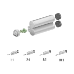 AF 400-02-30-01 hộp đựng keo AB tỉ lệ 2:1, dung tích 400mL - Sulzer MIXPAC F-System - Ảnh 2