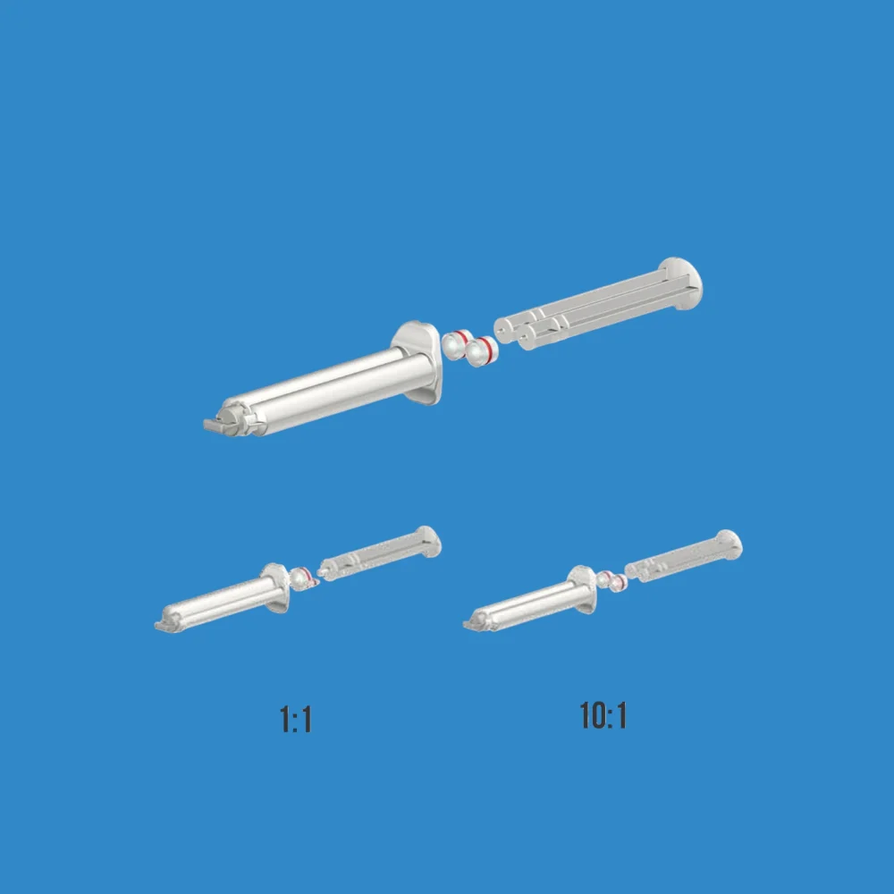 TLI-KK 010-10-20-01 hộp đựng keo AB tỉ lệ 10:1, dung tích 10mL - OEM MIXPAC K-System - Ảnh 1
