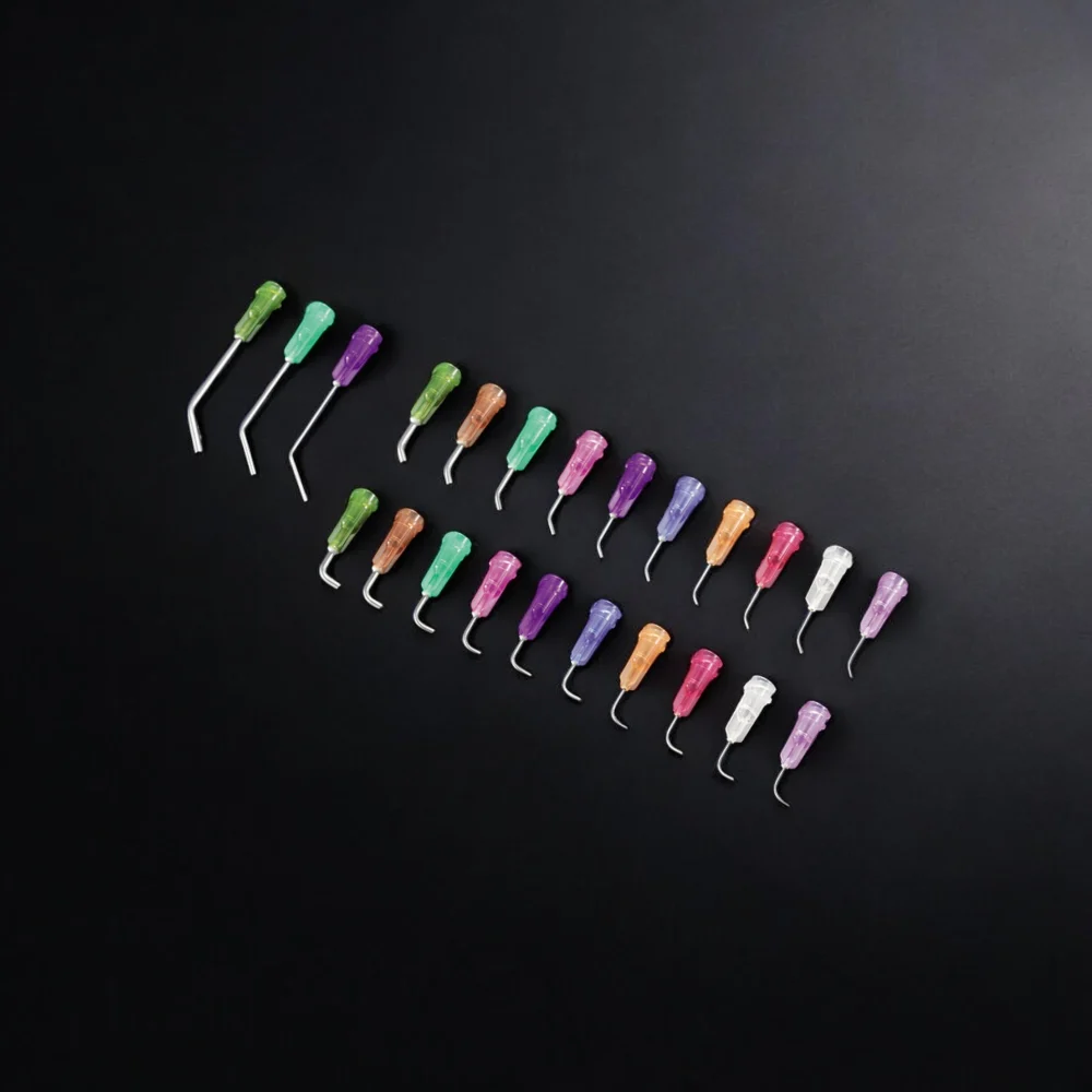 Kim bơm keo OEM-CNP-25G-A45, đường kính trong (mm) 0.26, đường kính ngoài (mm) 0.52, kim lộ ra (mm) 12.7, chiều dài l (mm) 30.3 - Ảnh 2