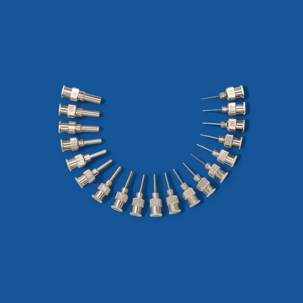 Kim bơm keo OEM-SNA-34G-A, đường kính trong (mm) 0.05, đường kính ngoài (mm) 0.16, kim lộ ra (mm) 7, chiều dài l (mm) 18.5 - Ảnh 1