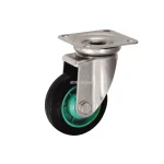 Bánh xe xoay Inox Ukai PNUAJA-100, tải trọng 102Kg, Không phanh, Vành Nylon, lốp xe Cao su Urethane - Ảnh 3