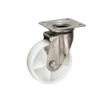 Bánh xe xoay Inox Ukai PNUAJA-150, tải trọng 153Kg, Không phanh, Vành Nylon, lốp xe Cao su Urethane