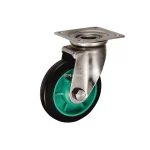 Bánh xe xoay Inox Ukai PNUAJA-150, tải trọng 153Kg, Không phanh, Vành Nylon, lốp xe Cao su Urethane - Ảnh 3