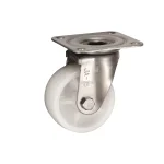 Bánh xe xoay Inox Ukai PNUAJA-75, tải trọng 71.4Kg, Không phanh, Vành Nylon, lốp xe Cao su Urethane