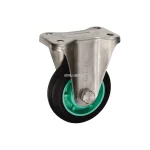 Bánh xe cố định Inox Ukai PNUAKA-130, tải trọng 122.4Kg, Không phanh, Vành Nylon, lốp xe Cao su Urethane - Ảnh 3