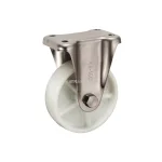 Bánh xe cố định Inox Ukai PBDKA-150, tải trọng 306Kg, Không phanh, Vành Nylon, lốp xe Nylon