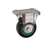 Bánh xe cố định Inox Ukai PNUAKA-75, tải trọng 71.4Kg, Không phanh, Vành Nylon, lốp xe Cao su Urethane - Ảnh 3