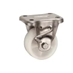 Bánh xe cố định Inox có phanh Ukai PBDKABZ-75, tải trọng 122.4Kg, Có phanh, Vành Nylon, lốp xe Nylon