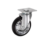 Bánh xe xoay Ukai PNUAJ-200, tải trọng 255Kg, Không phanh, Vành Nylon, lốp xe Cao su Urethane