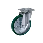 Bánh xe xoay Ukai SRJ-250, tải trọng 265.2Kg, Không phanh, Vành Thép, lốp xe Cao su đỏ - Ảnh 3