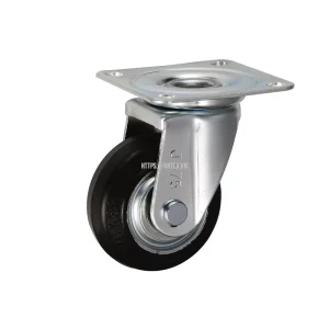 Bánh xe xoay Ukai PNUAJ-75, tải trọng 71.4Kg, Không phanh, Vành Nylon, lốp xe Cao su Urethane