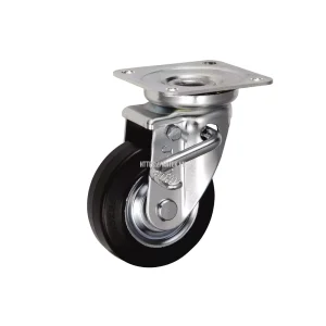 Bánh xe xoay có phanh Ukai SJB-100, tải trọng 132.6Kg, Có phanh, Vành Thép, lốp xe Cao su