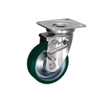 Bánh xe xoay có phanh Ukai SUIJB-100, tải trọng 183.6Kg, Có phanh, Vành Thép, lốp xe Cao su Urethane - Ảnh 3
