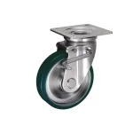 Bánh xe xoay có phanh Ukai SUIJB-150, tải trọng 306Kg, Có phanh, Vành Thép, lốp xe Cao su Urethane - Ảnh 3