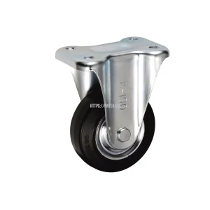 Bánh xe cố định Ukai PBDK-100, tải trọng 183.6Kg, Không phanh, Vành Nylon, lốp xe Nylon