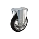 Bánh xe cố định Ukai SVKW-200, tải trọng 255Kg, Không phanh, Vành Thép, lốp xe Cao su