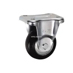 Bánh Xe cố định Ukai RGNKH-50 CP, tải trọng 204Kg, Không phanh, Vành Nylon, lốp xe Nylon