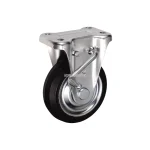 Bánh xe cố định có phanh Ukai SUIEKBZ-150, tải trọng 306Kg, Có phanh, Vành Thép, lốp xe Cao su Urethane chống tĩnh điện