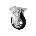 Bánh xe cố định có phanh Ukai SUIEKBZ-150, tải trọng 306Kg, Có phanh, Vành Thép, lốp xe Cao su Urethane chống tĩnh điện - Ảnh 3
