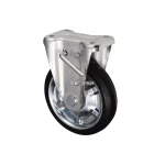 Bánh xe cố định có phanh Ukai SKBZ-200, tải trọng 255Kg, Có phanh, Vành Thép, lốp xe Cao su - Ảnh 3