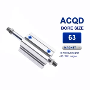 Xi lanh nhỏ gọn Airtac ACQD63x110SB, hành trình 110mm, đường kính trục 63mm, có từ tính