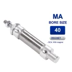 Xi lanh khí nén mini Airtac MA40x10SCAG, hành trình 10mm, bore size 40mm, có từ tính