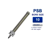 Xi lanh khí nén mini Airtac PSB10x40R, hành trình 40mm, đường kính trục 10mm, không có từ tính