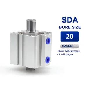 Xi lanh nhỏ gọn Airtac SDAD20x90, hành trình 90mm, đường kính trục 20mm, không có từ tính