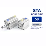 Xi lanh nhỏ gọn Airtac STA50x55, hành trình 55mm, đường kính trục 50mm, không có từ tính