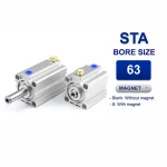 Xi lanh nhỏ gọn Airtac STA63x10, hành trình 10mm, đường kính trục 63mm, không có từ tính