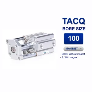 Xi lanh khí nén Airtac Compact TACQ Series: Giải pháp dẫn hướng kép hiệu quả cho tự động hóa