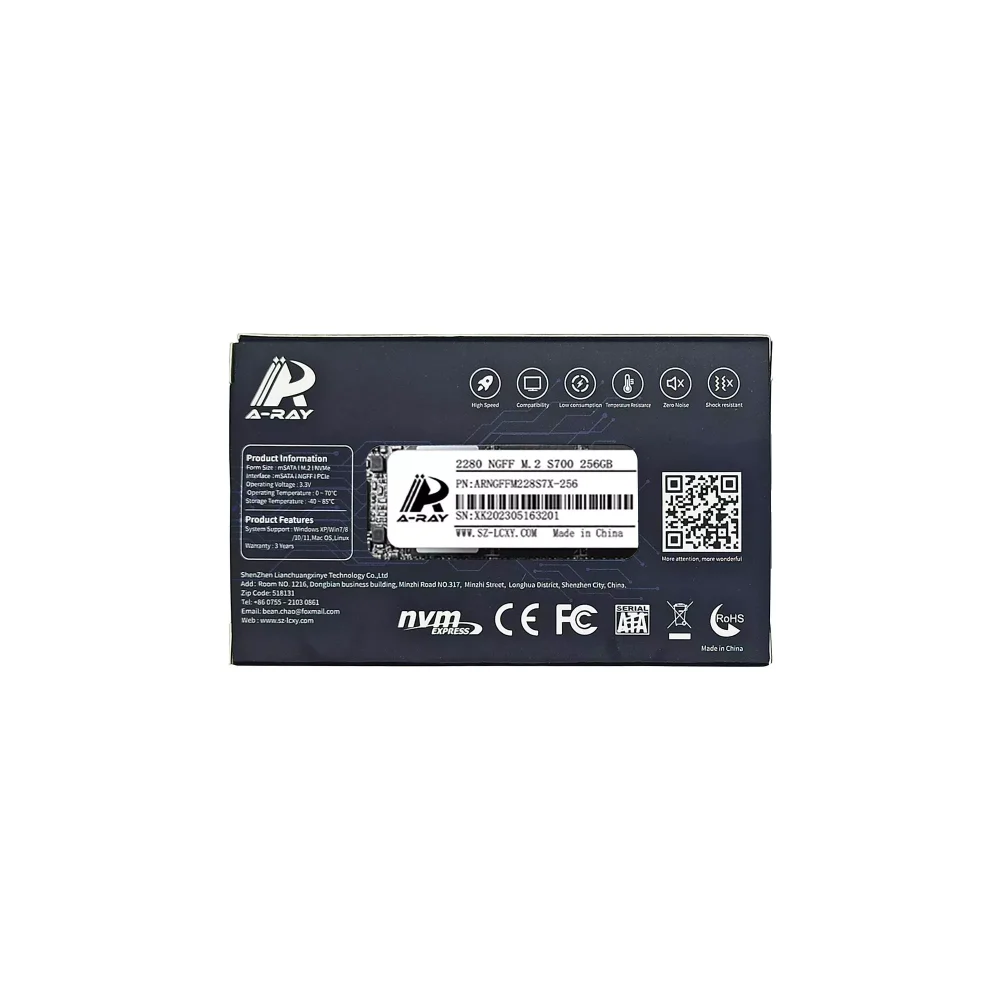Ổ cứng SSD 256GB A-RAY 2280 NGFF M.2 6GBps S700 Smart Series - Ảnh 4