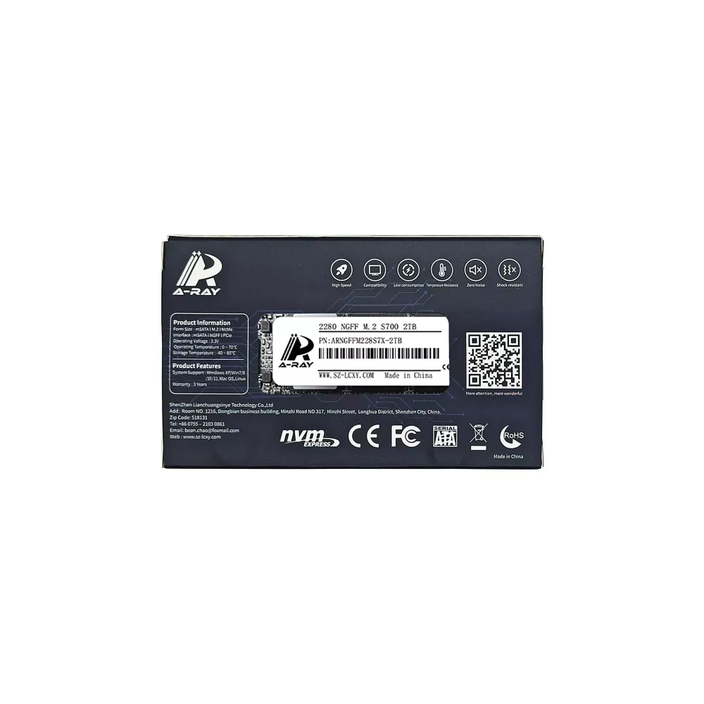 Ổ cứng SSD 2TB A-RAY 2280 NGFF M.2 6GBps S700 Smart Series - Ảnh 4