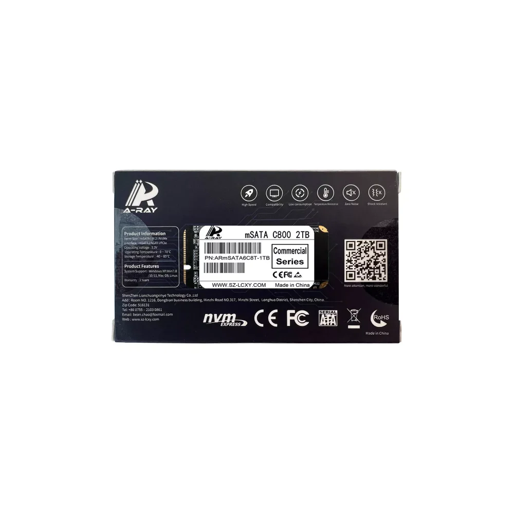 Ổ cứng SSD 2TB A-RAY mSata 6GBps C800 Commercial Series - Ảnh 4