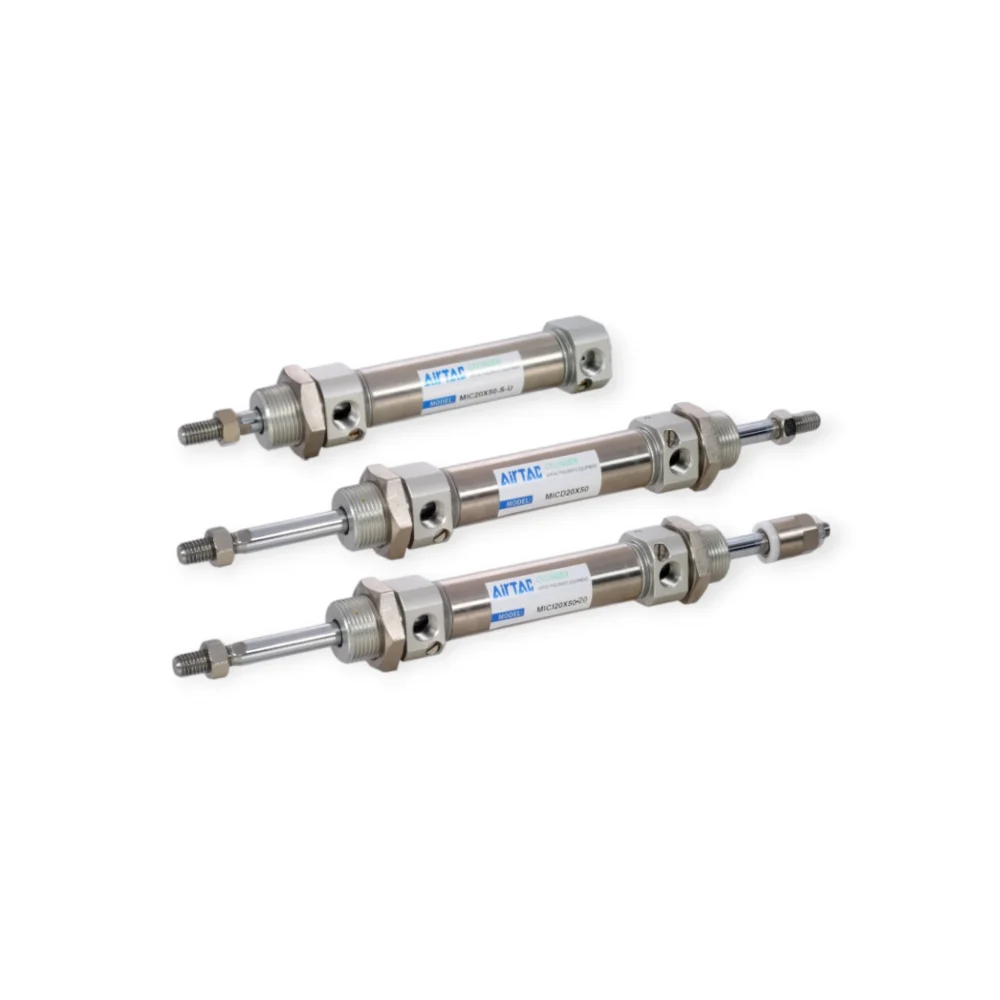 Xi lanh khí nén mini Airtac MICJ16x160-75S, hành trình 160mm, đường kính trục 16mm, có từ tính - Ảnh 1