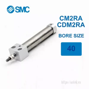 Xi lanh khí nén SMC CDM2RA40-250Z, hành trình 250mm, đường kính trục 40mm