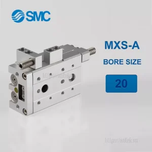 Xi lanh khí nén SMC MXS20-125A, hành trình 125mm, đường kính trục 20mm