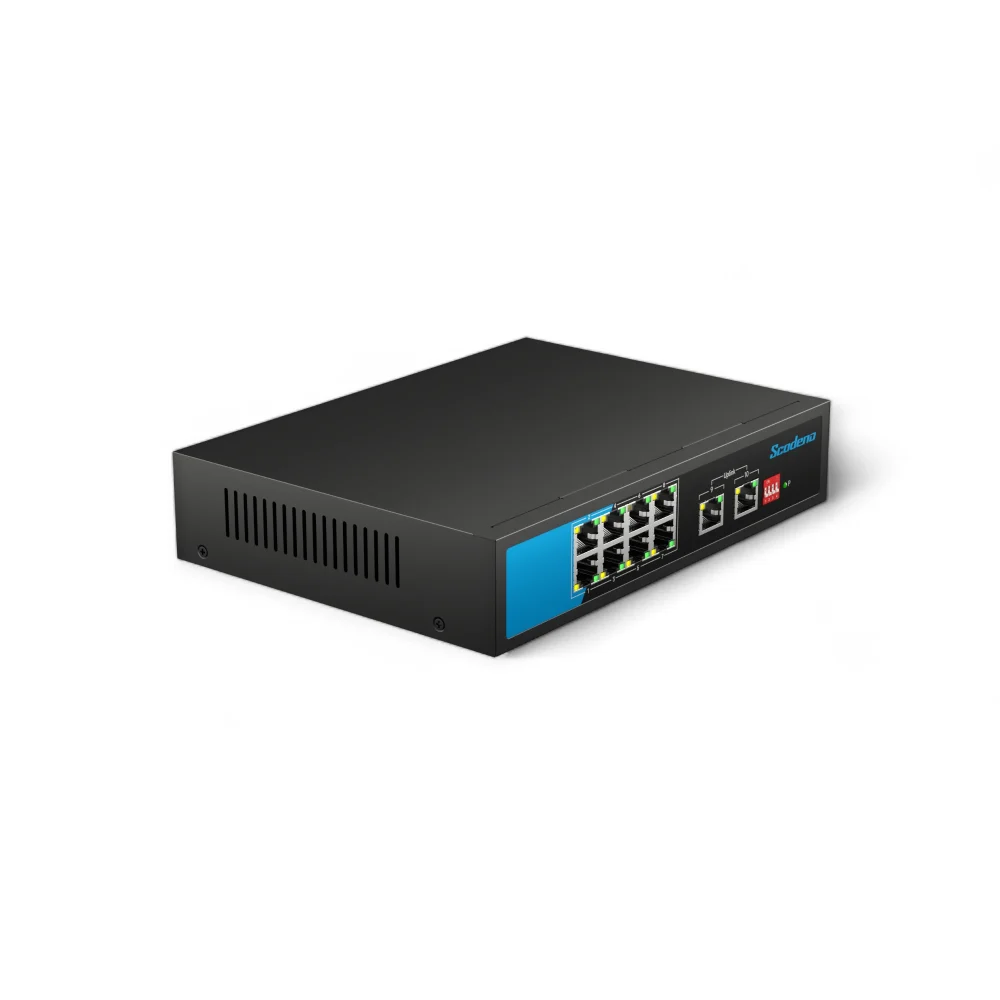 Scodeno Switch 10 port, Gigabit, PoE, Management Support, Layer 2 switch, P/N S200-10GTP-G2-AC - Ảnh 2