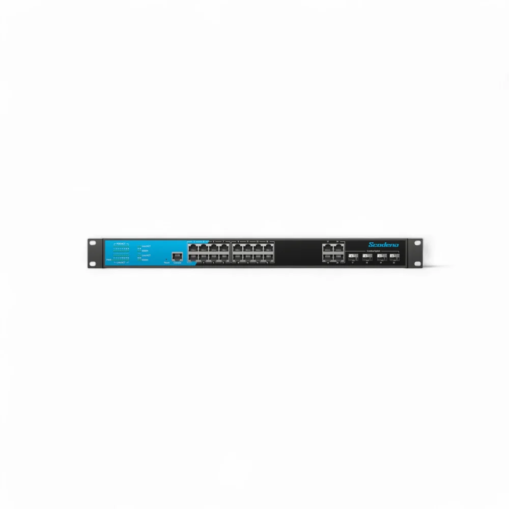 Scodeno Switch 20 port, Gigabit, None PoE, Management Support, Layer 3 switch, P/N S200-20GCM-C4-ACR - Ảnh 1