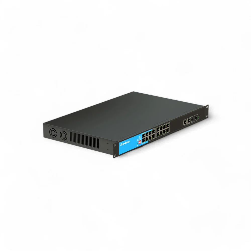 Scodeno Switch 20 port, Gigabit, PoE, Management Support, Layer 2 switch, P/N S200-20GP-B2S2-ACR - Ảnh 2