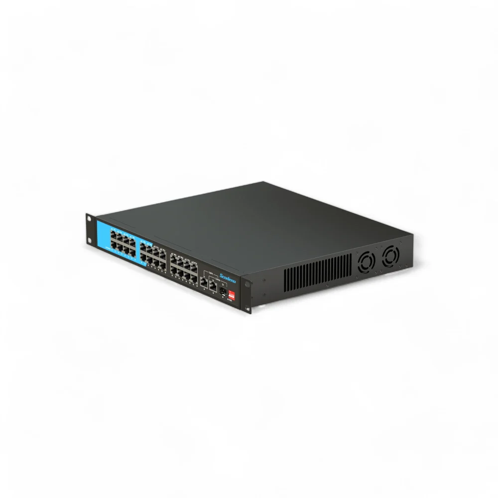 Scodeno Switch 26 port, Gigabit, PoE, Management Support, Layer 2 switch, P/N S200-26GTCP-GC-ACR - Ảnh 1