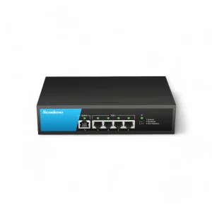 Scodeno Switch 5 port, Fast Ethernet, PoE, Management Support, Layer 2 switch, P/N S200-5TP-MAC