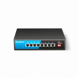 Scodeno Switch 8 port, Gigabit, PoE, Management Support, Layer 2 switch, P/N S200-8GP-AC