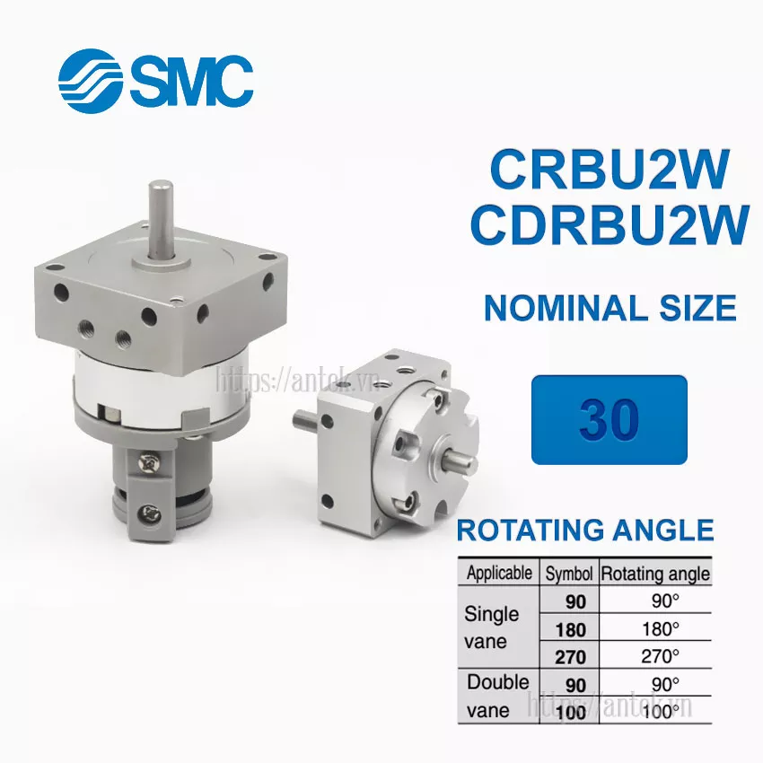 Xi lanh SMC CRBU2W30-180S