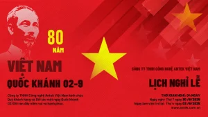 THÔNG BÁO V/v: Lịch nghỉ lễ Quốc khánh 02/9